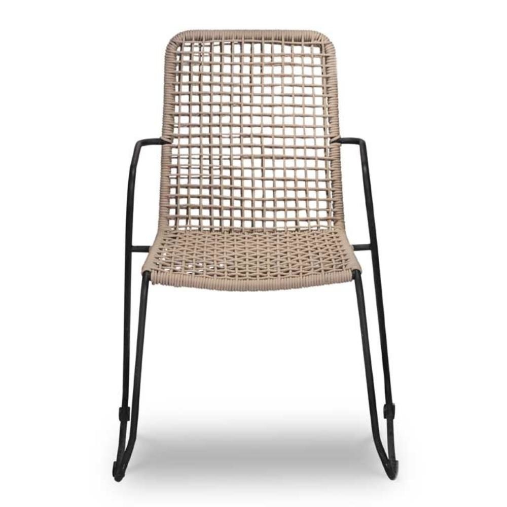 Mendes dining tuinstoel | touw | stapelbaar | zand