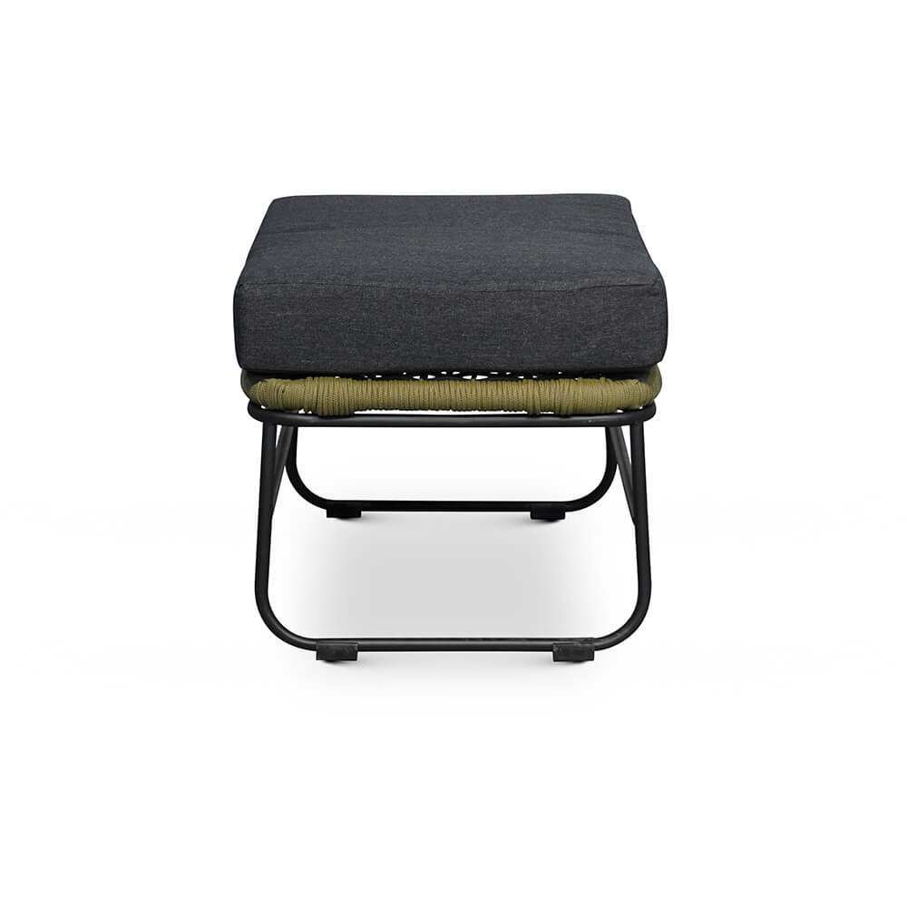 Portofino/Pablo lounge balkonset 5-delig | hardhout + touw | olijfgroen