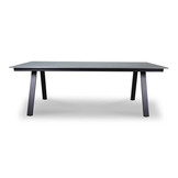 Oslo dining tuintafel 6 personen | polywood + aluminium | Grey | 220cm