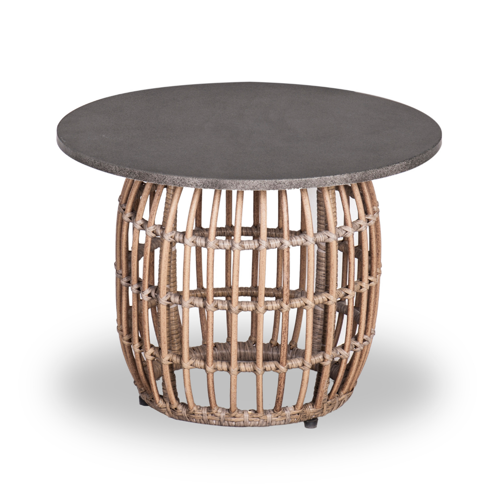 Dex lounge balkonset 2 personen | wicker + aluminium | Bamboo antraciet | 5-delig