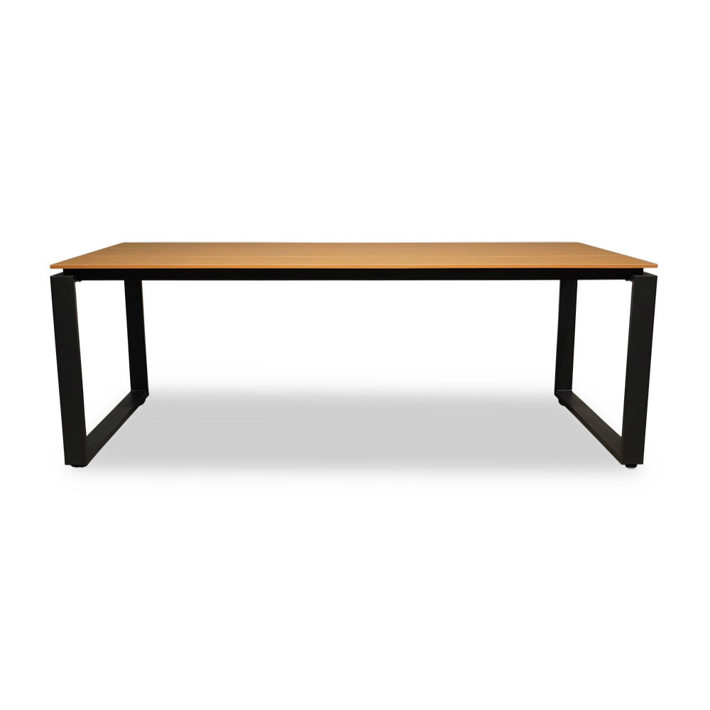 Helsinki Natural/Carlos Charcoal dining tuinset 7-delig | polywood + wicker | 210cm