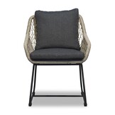 Atlanta/Portofino zand dining tuinset | 6 personen | teakhout + touw | 218cm