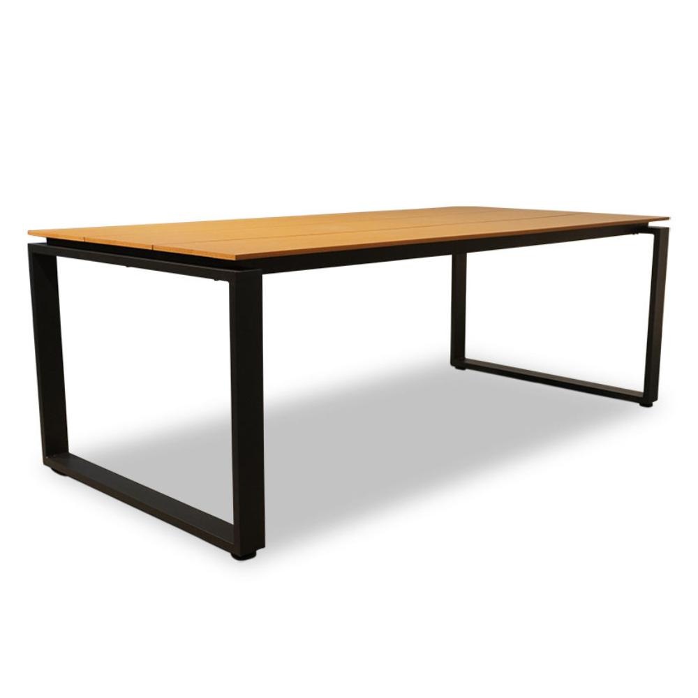 Helsinki Natural/Montreux dining tuinset 7-delig | polywood + kunststof | 210cm