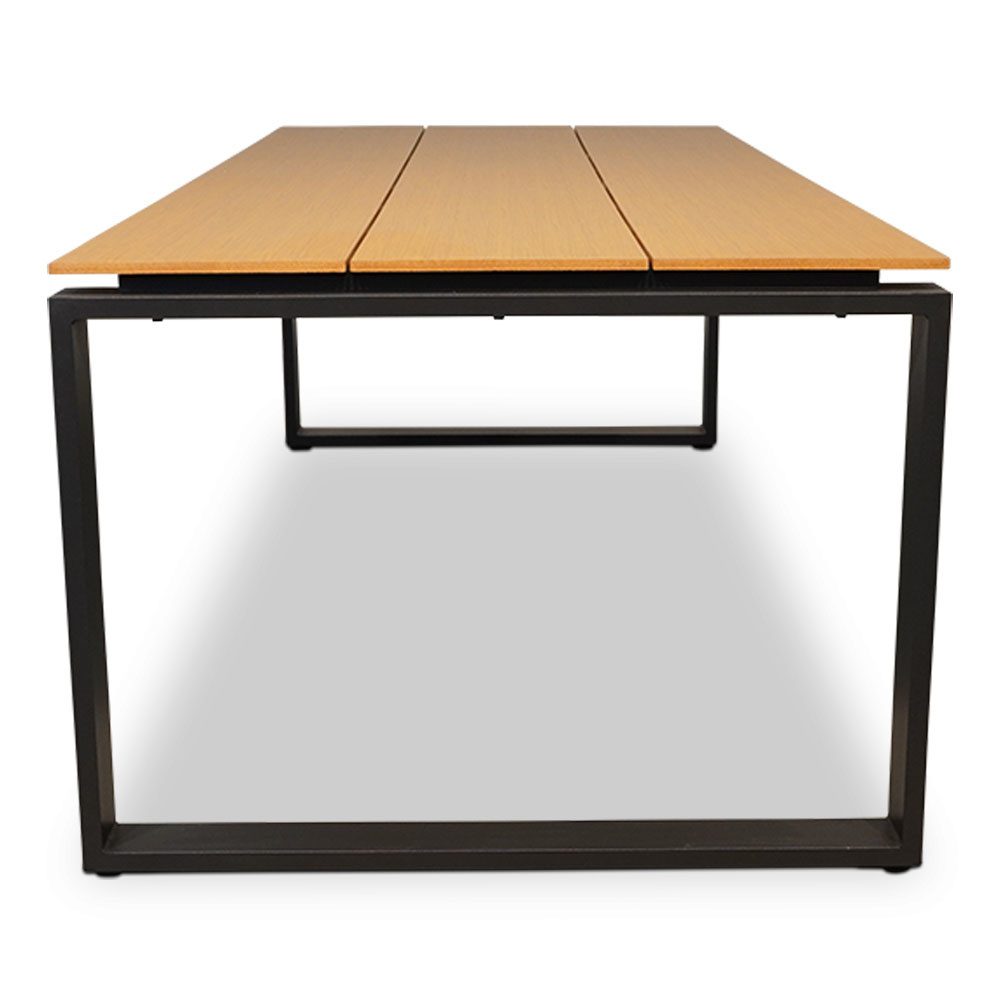 Helsinki Natural/Montreux dining tuinset 7-delig | polywood + kunststof | 210cm