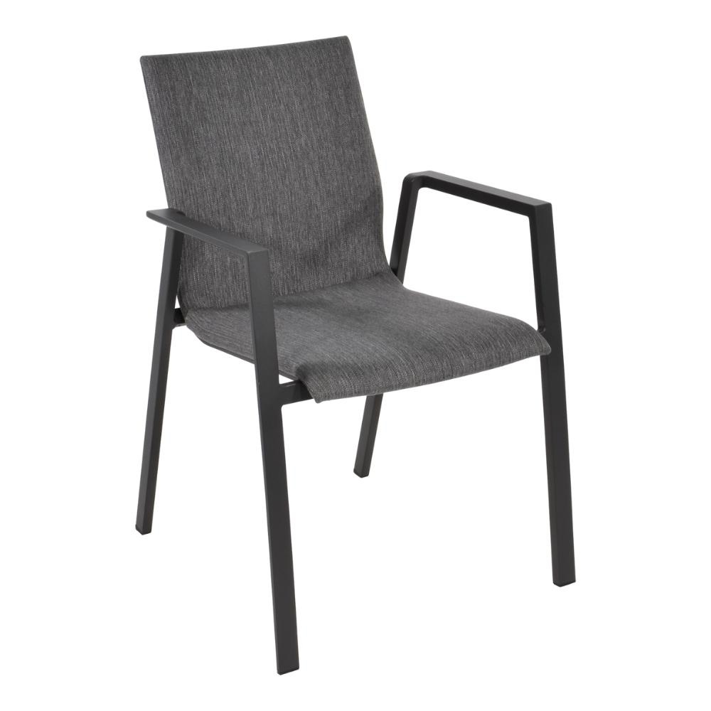 Nevada/Fardau Negro dining tuinset 7-delig | teakhout + textileen | 238cm