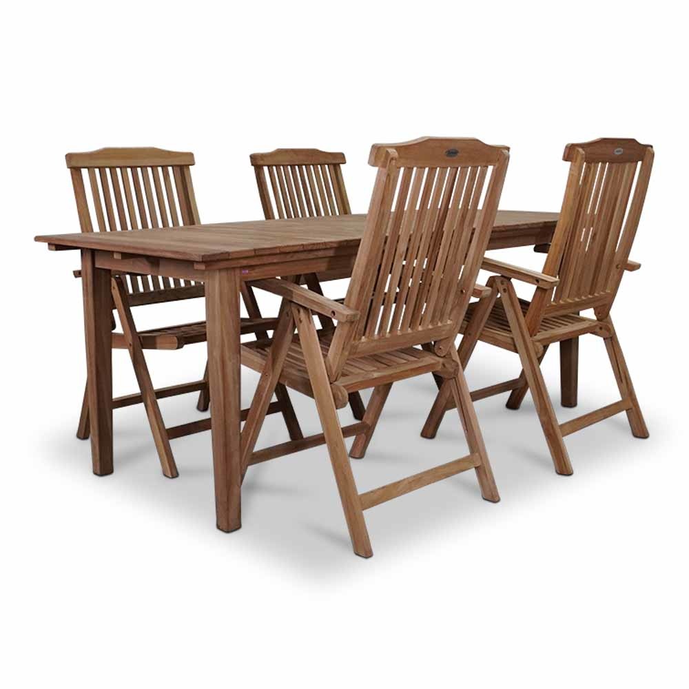 Prestige dining tuinset 5-delig | teakhout | 200cm