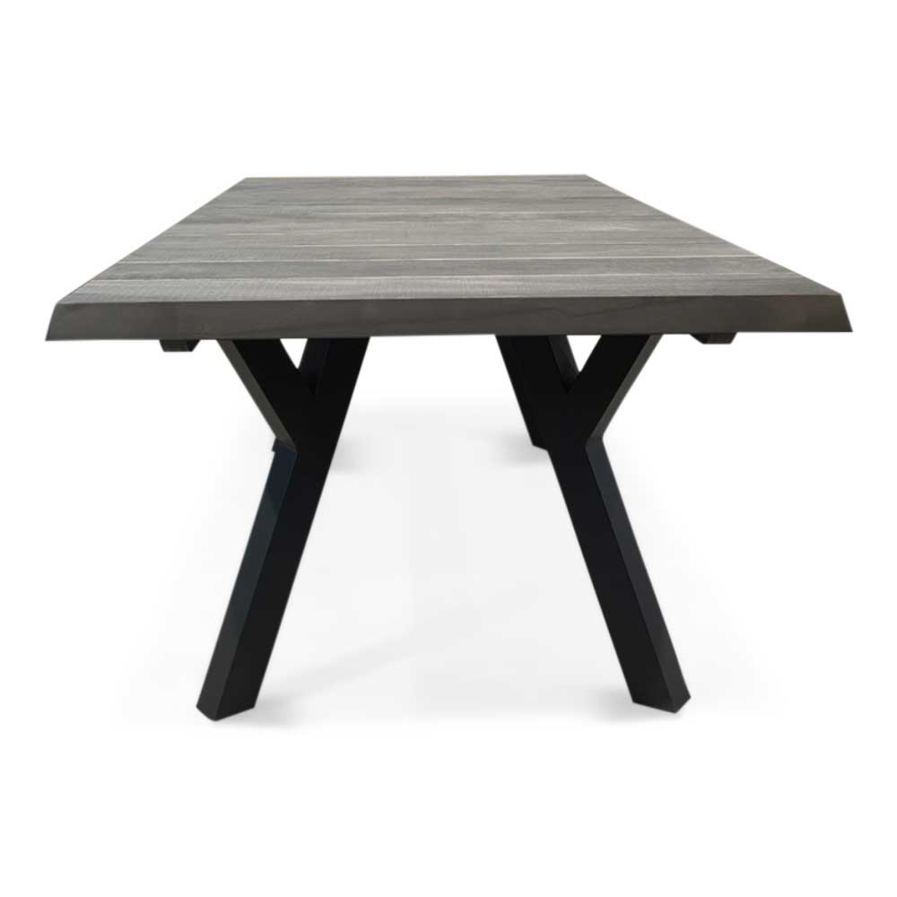 Castilla Negro/Seville zwart dining tuinset 7-delig | keramiek + touw | 247cm