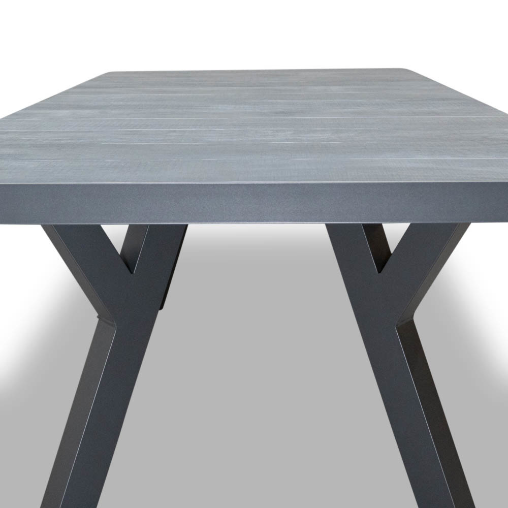 Castilla Negro/Chester zand dining tuinset 7-delig | keramiek + touw | 247cm