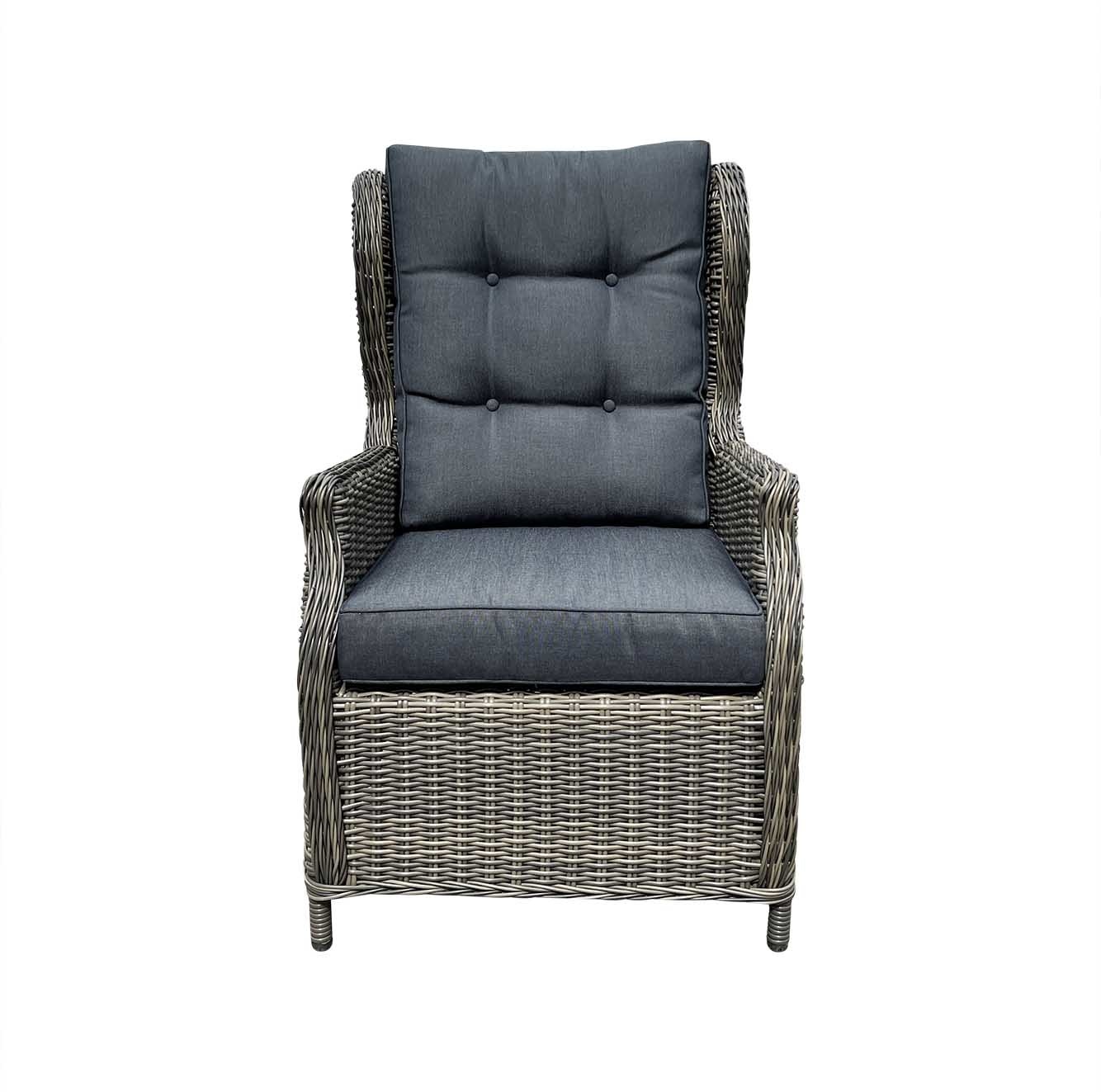 Belfort stoel-bank loungeset - verstelbaar 7 personen | wicker | Kobo Grey | 6-delig