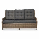 Belfort stoel-bank loungeset - verstelbaar 5 personen | wicker | Kobo Grey | 4-delig