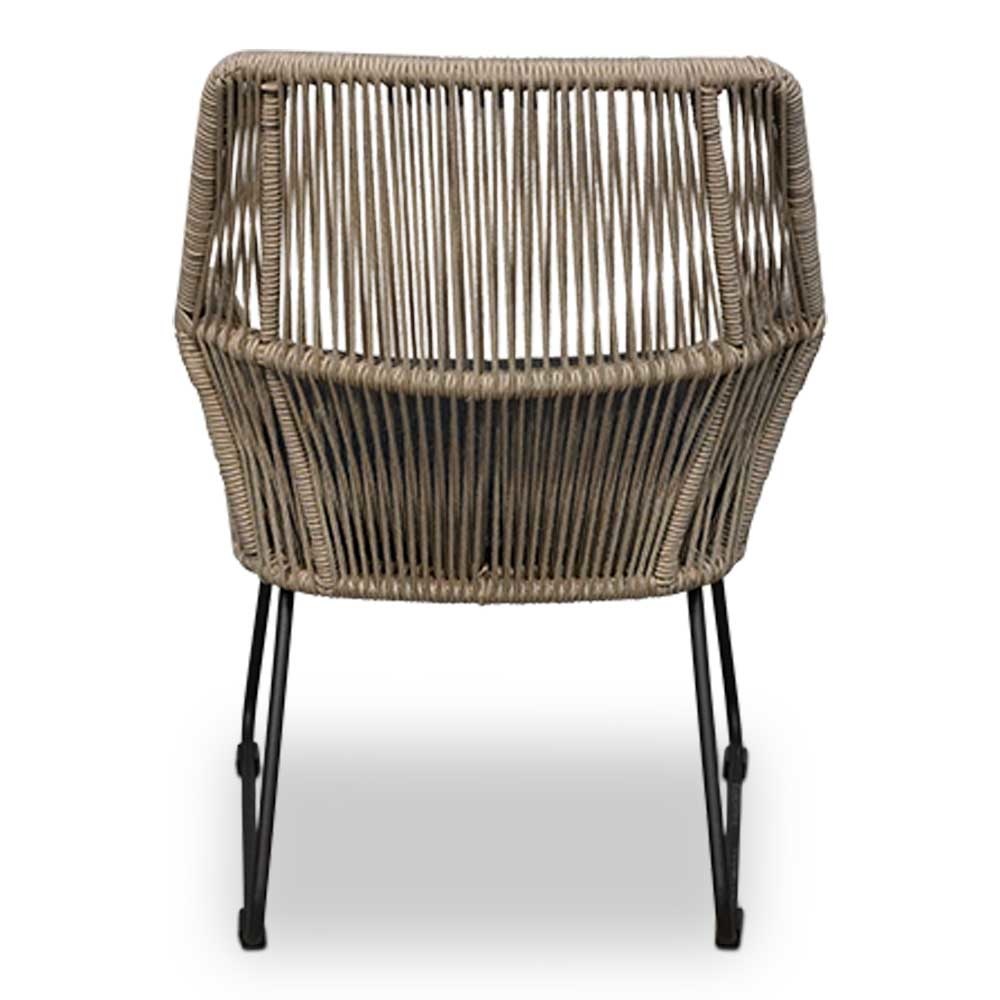 Copenhagen/Chester zand dining tuinset 5-delig | betonlook + touw | 180cm