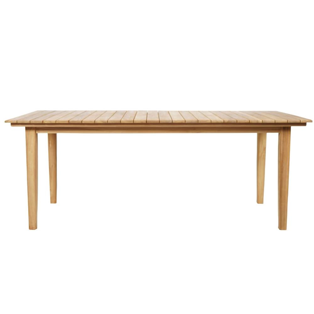 Prestige/Chester zand dining tuinset 5-delig | teakhout + touw | 200cm