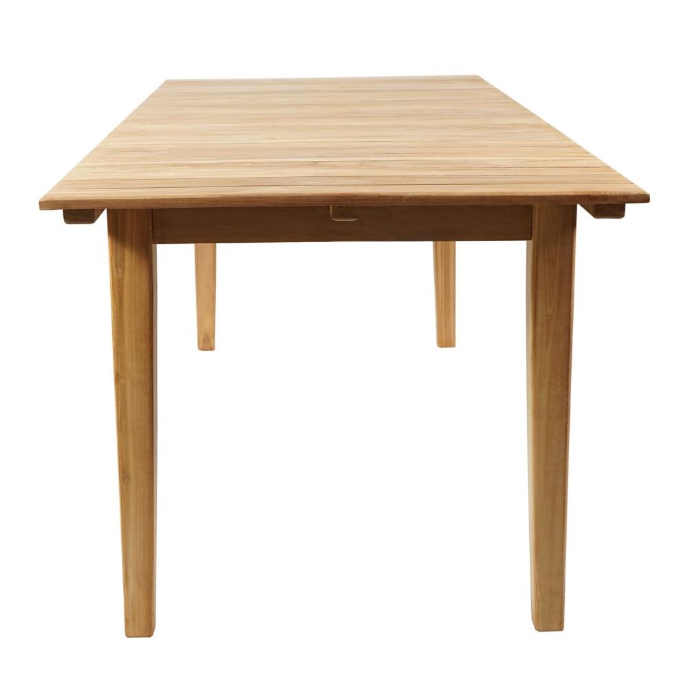 Prestige/Chester zand dining tuinset 5-delig | teakhout + touw | 200cm