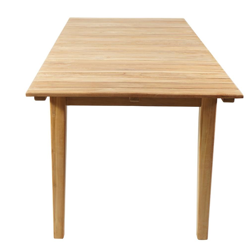 Prestige/Chester zand dining tuinset 5-delig | teakhout + touw | 200cm