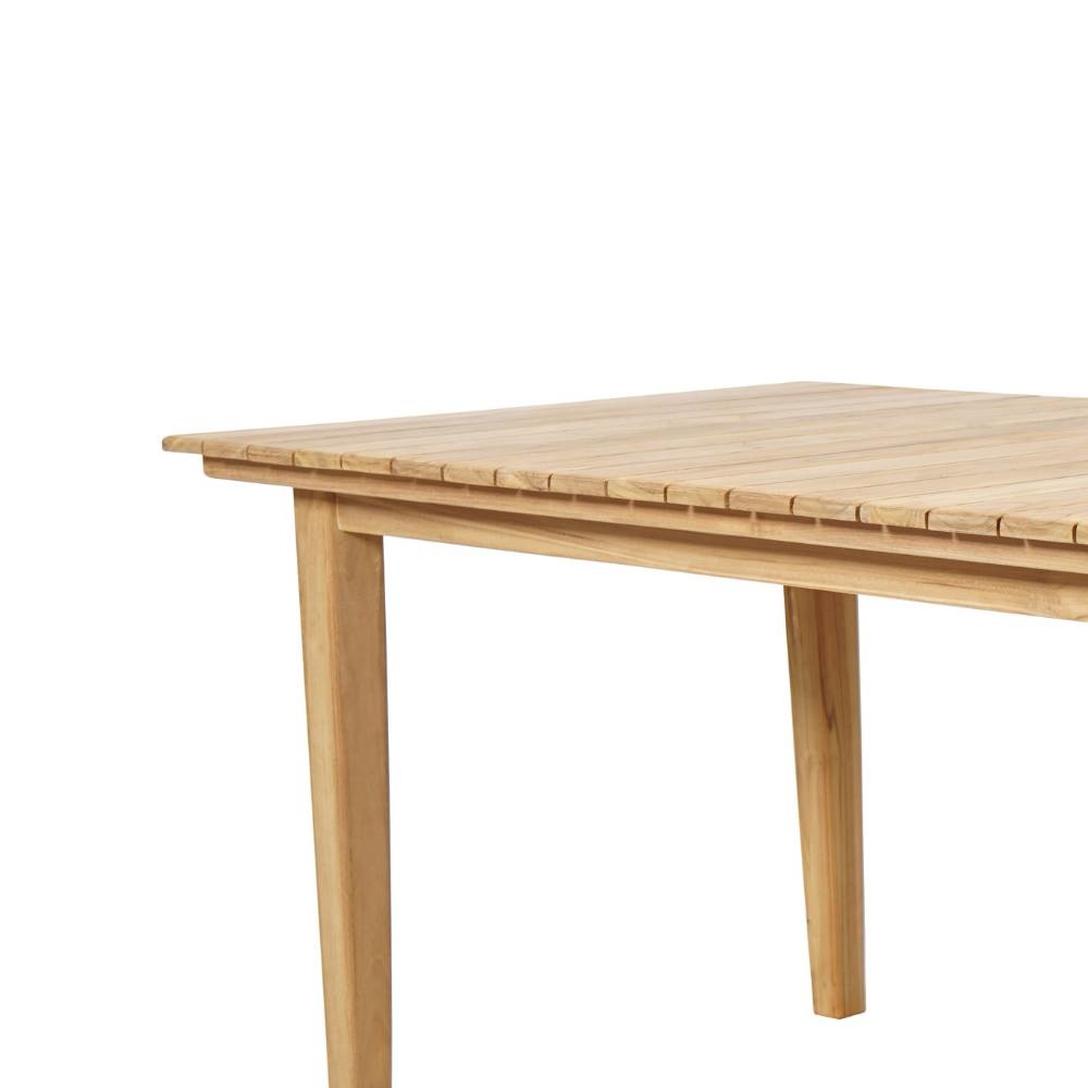 Prestige/Chester zand dining tuinset 5-delig | teakhout + touw | 200cm
