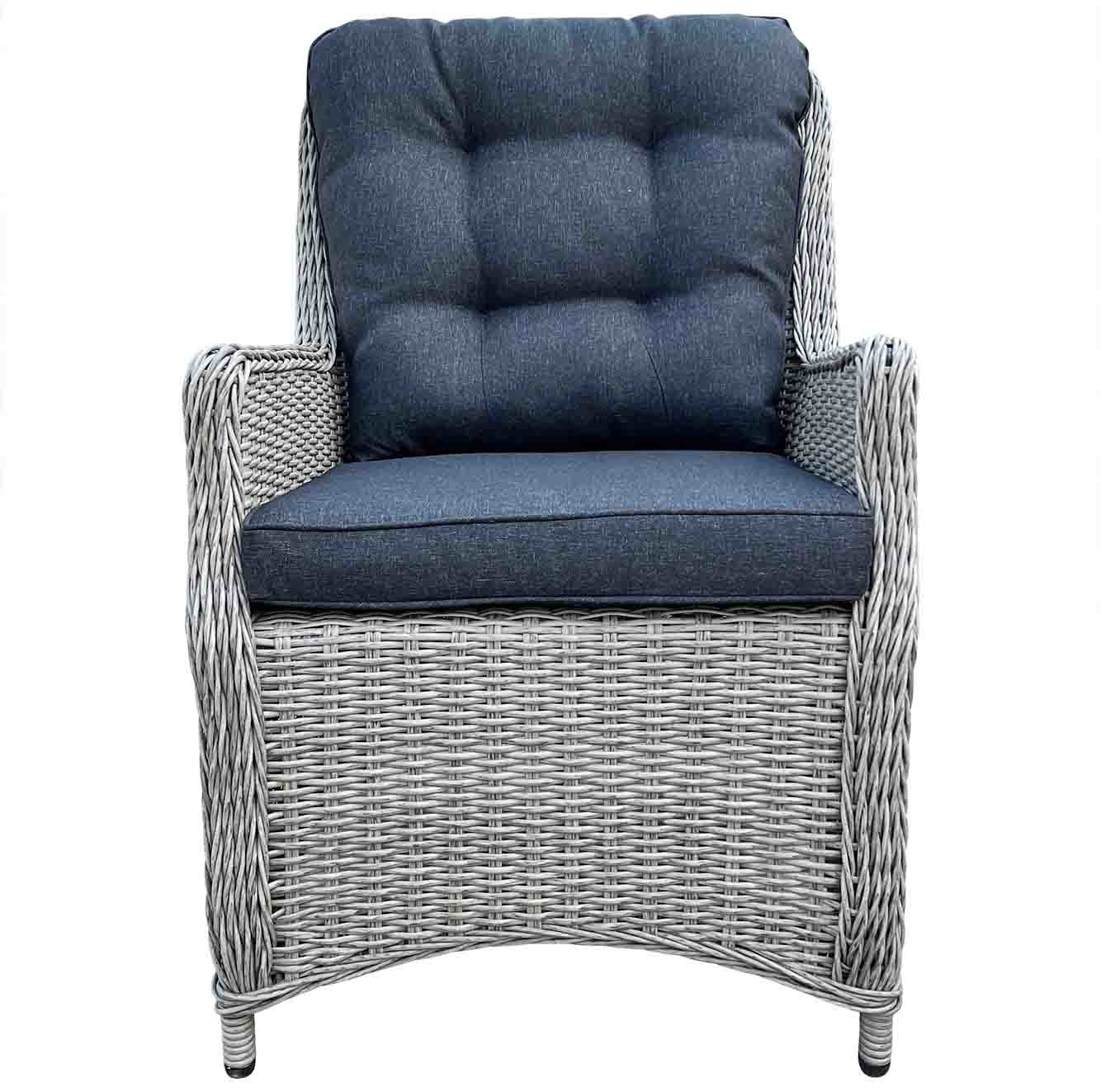Salo/Elip Natural Grey dining tuinset 7-delig | hardhout + wicker | 240cm