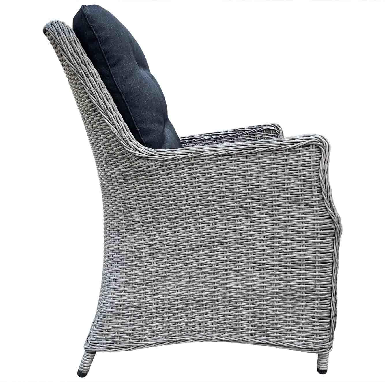 Salo/Elip Natural Grey dining tuinset 7-delig | hardhout + wicker | 240cm