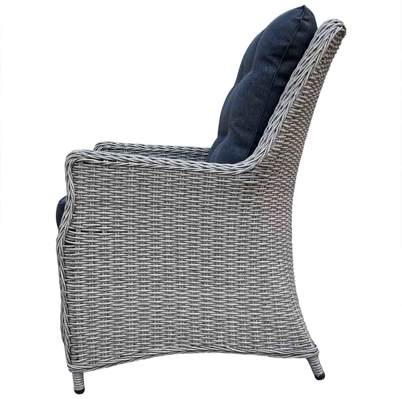 Salo/Elip Natural Grey dining tuinset 7-delig | hardhout + wicker | 240cm