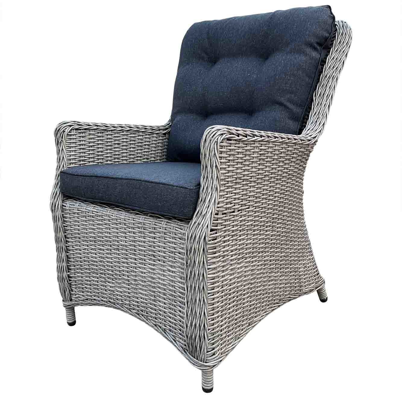 Salo/Elip Natural Grey dining tuinset 7-delig | hardhout + wicker | 240cm