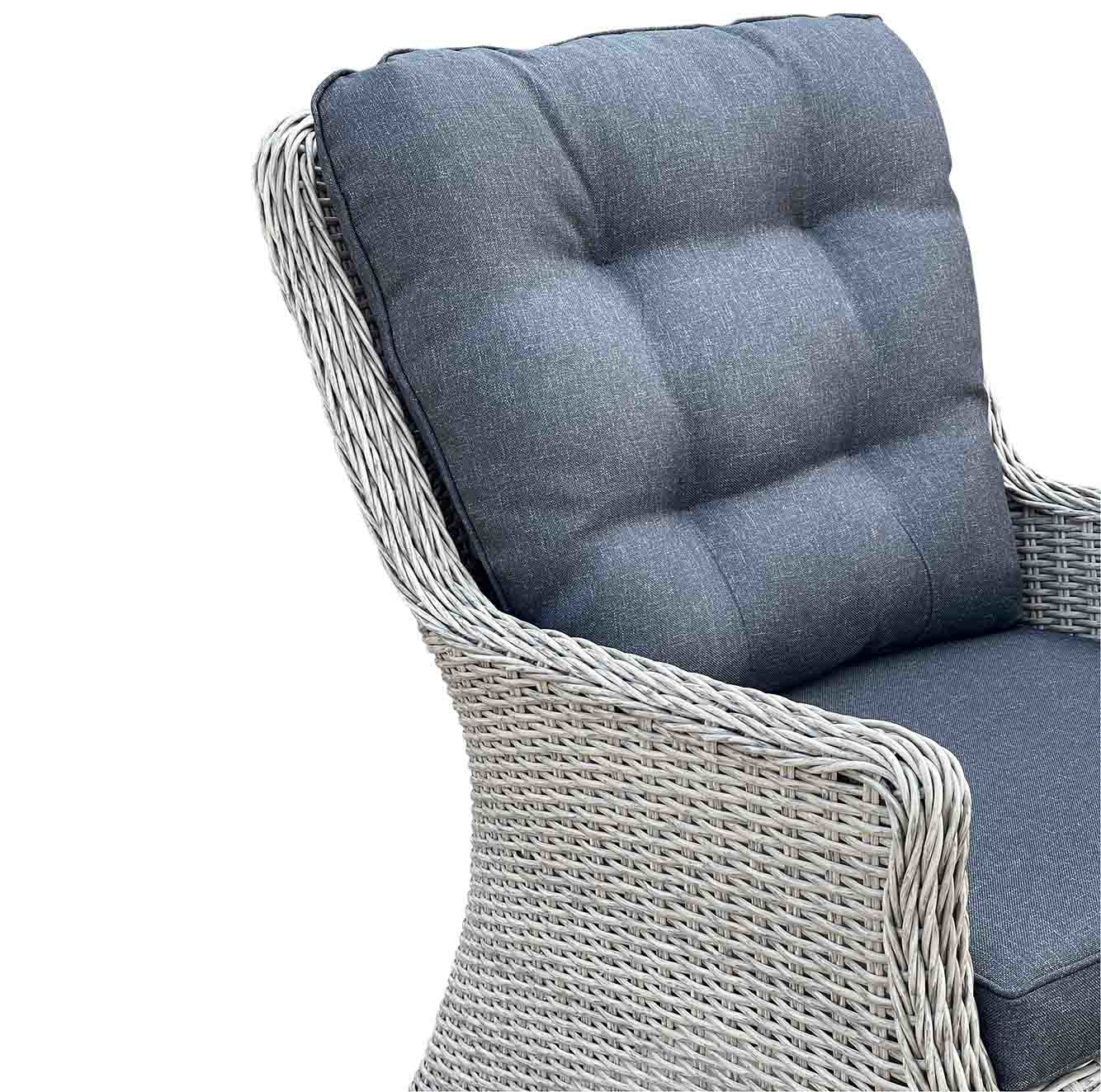 Salo/Elip Natural Grey dining tuinset 7-delig | hardhout + wicker | 240cm