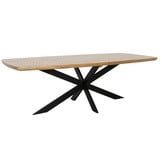 Salo/Seville mint dining tuinset | 6 personen | hardhout + touw | 240cm