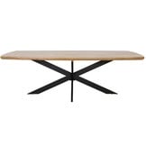 Salo/Seville zand dining tuinset | 6 personen | hardhout + touw | 240cm