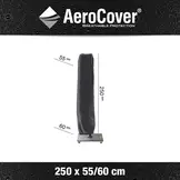 Challenger T² zweefparasol | Ø350cm rond met parasolvoet 90kg & hoes | wit