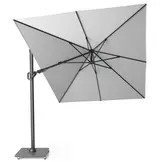 Challenger T² zweefparasol | 350x260cm met Modena parasolvoet 90kg | Light Grey