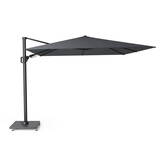 Challenger T² zweefparasol | 300x300cm met parasolvoet 90kg & hoes | zwart