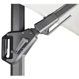 Challenger T² zweefparasol | 300x300cm met parasolvoet 90kg & hoes | olijfgroen