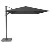 Challenger T² zweefparasol - premium doek | 350x260cm met Modena parasolvoet 90kg | Faded Black