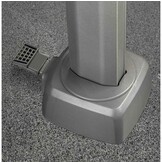 Challenger T² zweefparasol - premium doek | 350x260cm met Modena parasolvoet 90kg | Faded Black