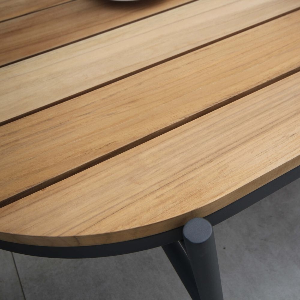Lagos stoel-bank loungeset 4-delig | wicker + staal | grijs