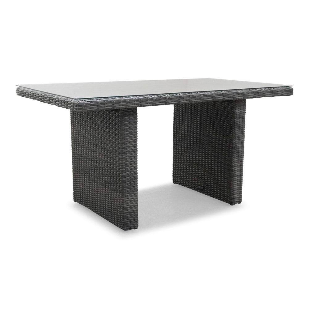 Belfort stoel-bank loungeset 4-delig | wicker | verstelbaar | Kobo Grey