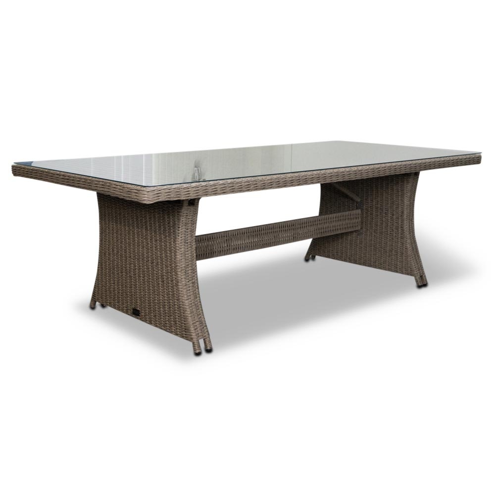 Pisa/Nantes Natural Grey dining tuinset 7-delig | verstelbaar | 230cm