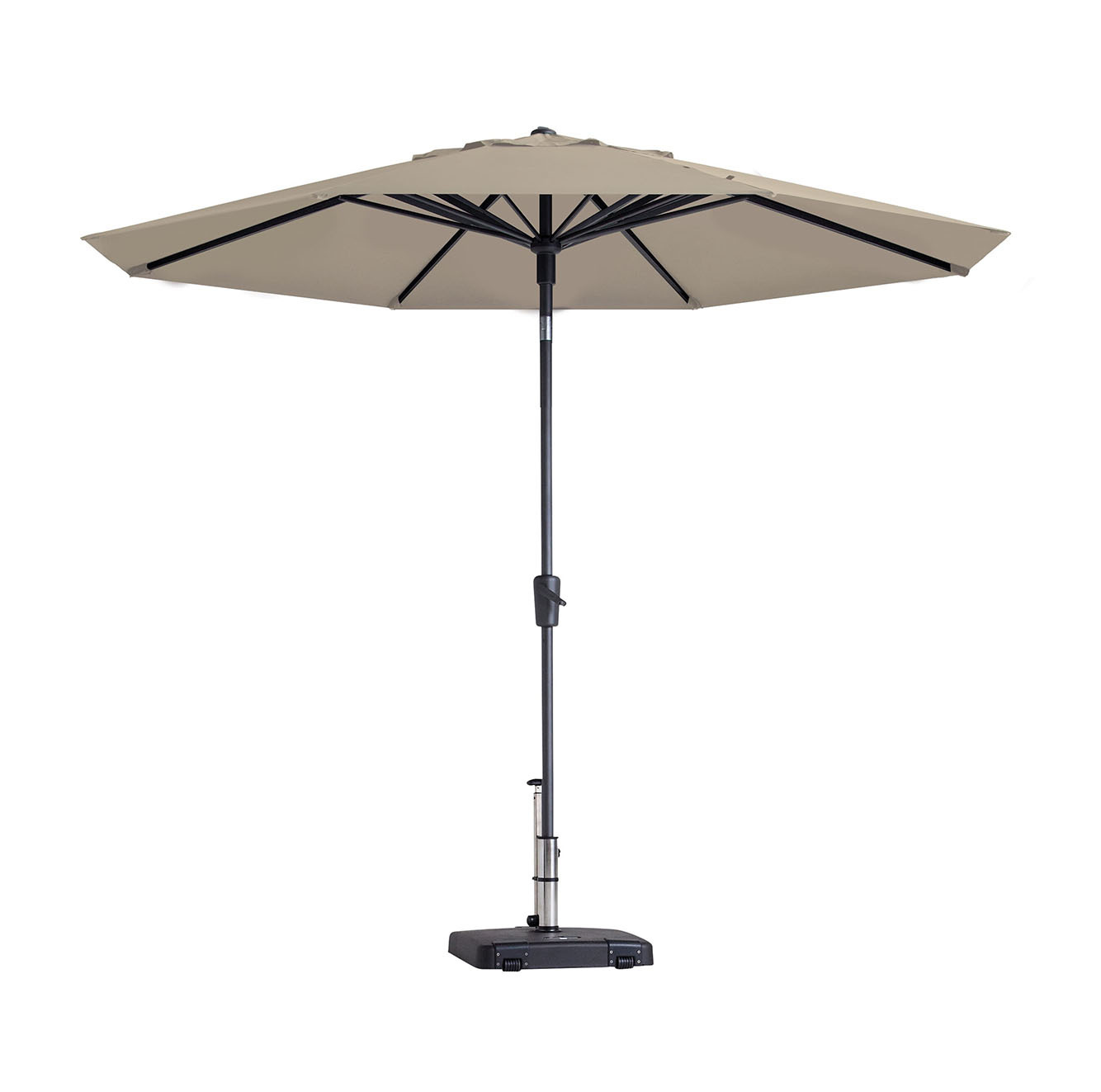 Paros luxe stokparasolØ300cm | Ecru afbeelding