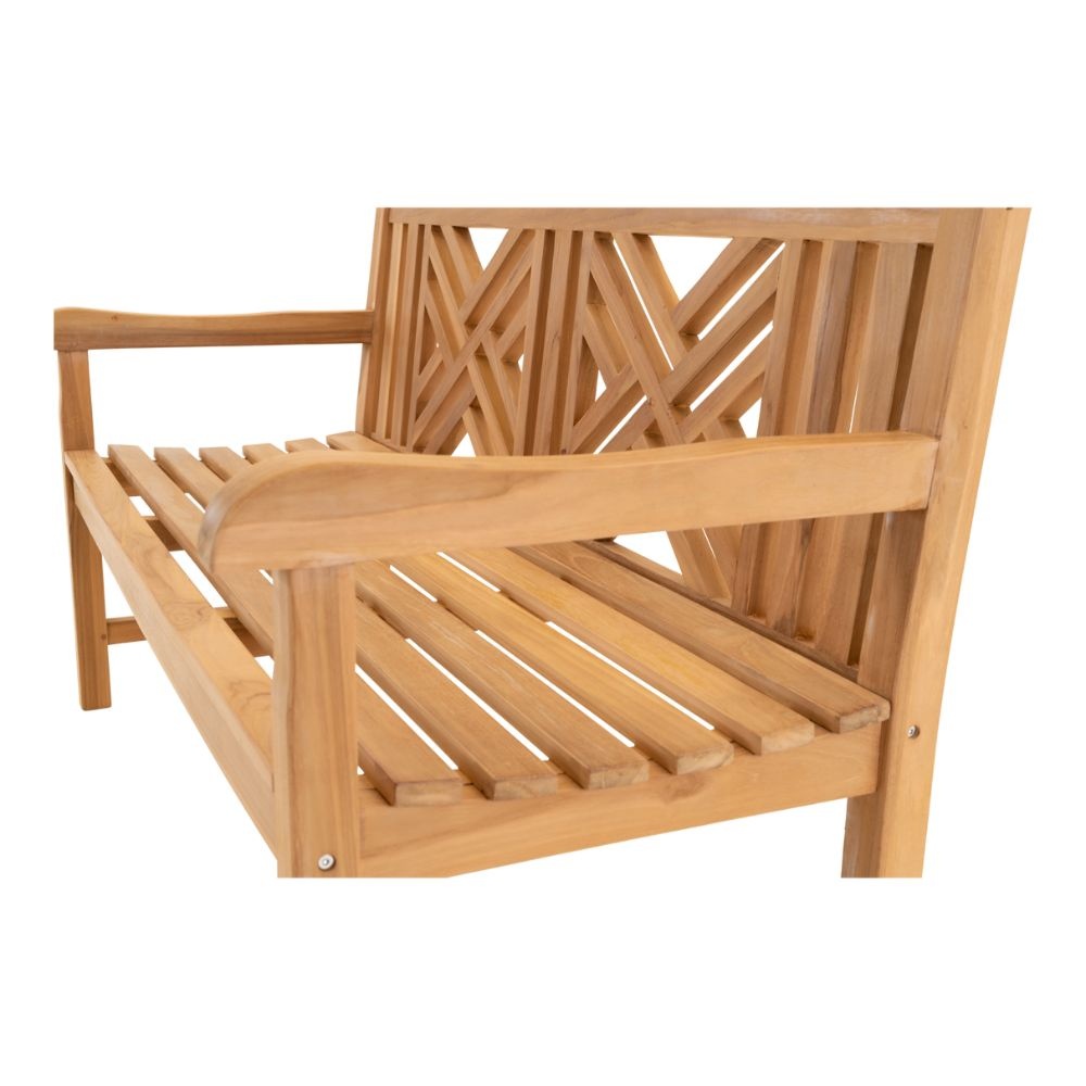 Bank Teak Cross | teakhout | Natural Teak | 150cm