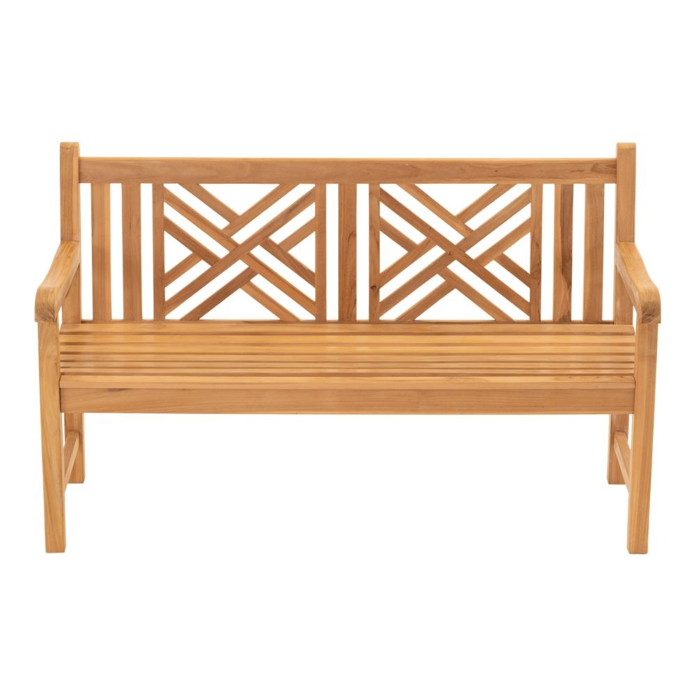 Bank Teak Cross | teakhout | Natural Teak | 150cm