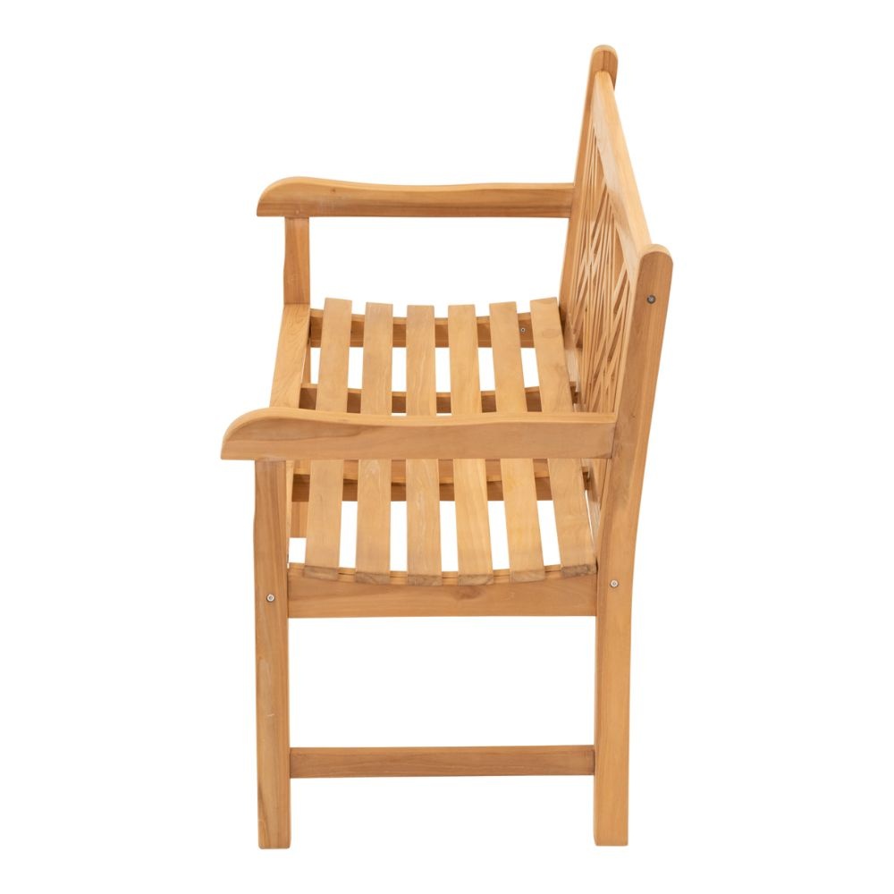 Bank Teak Cross | teakhout | Natural Teak | 150cm
