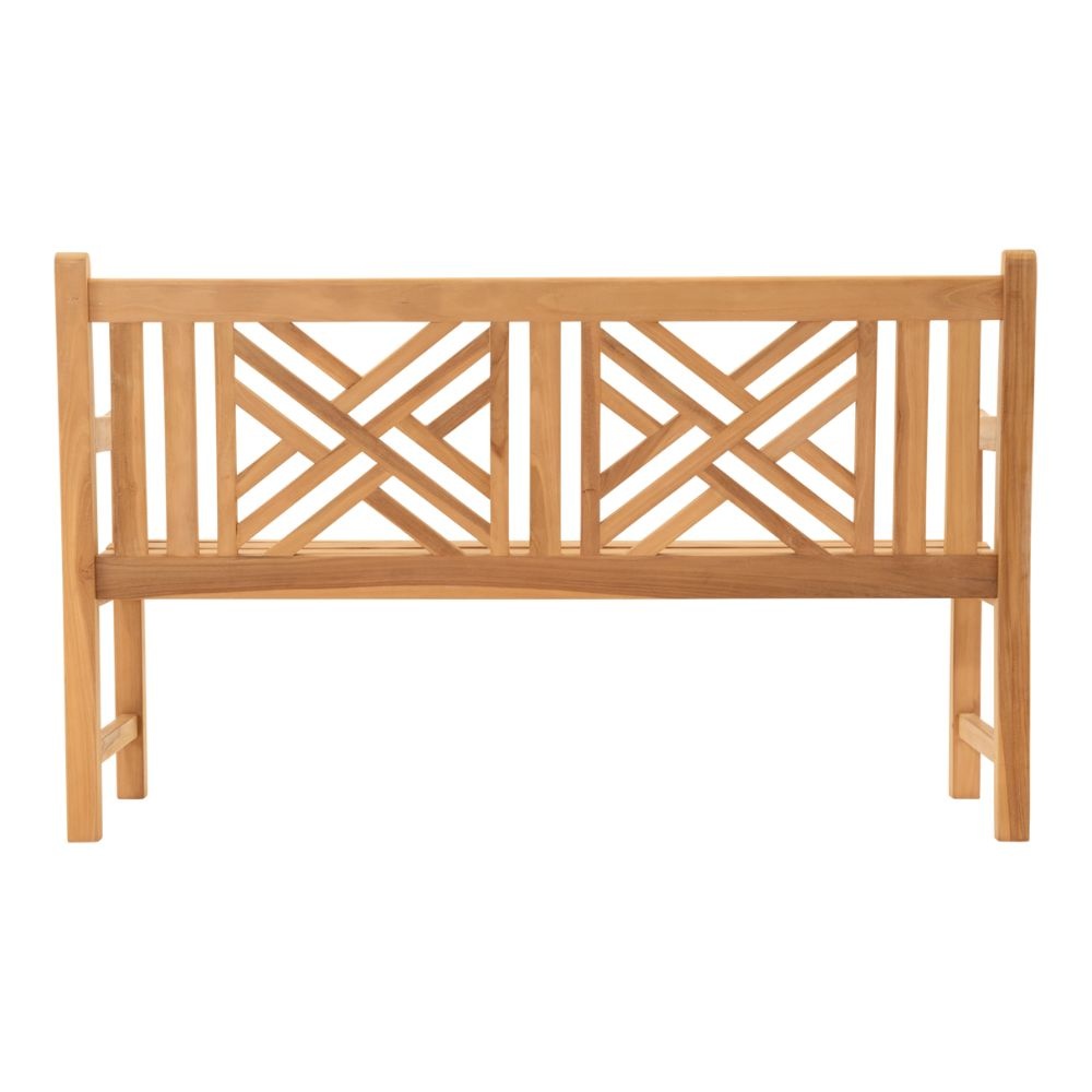 Bank Teak Cross | teakhout | Natural Teak | 150cm