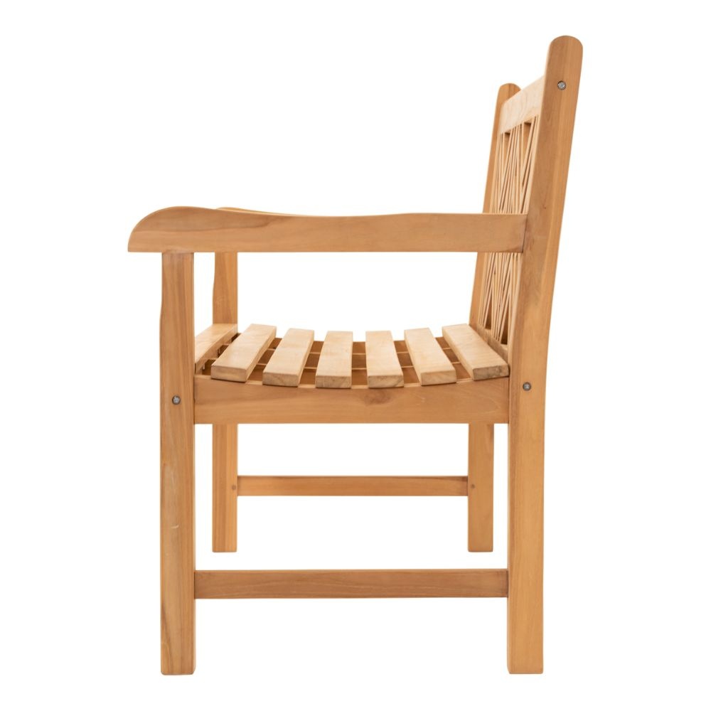 Bank Teak Cross | teakhout | Natural Teak | 150cm