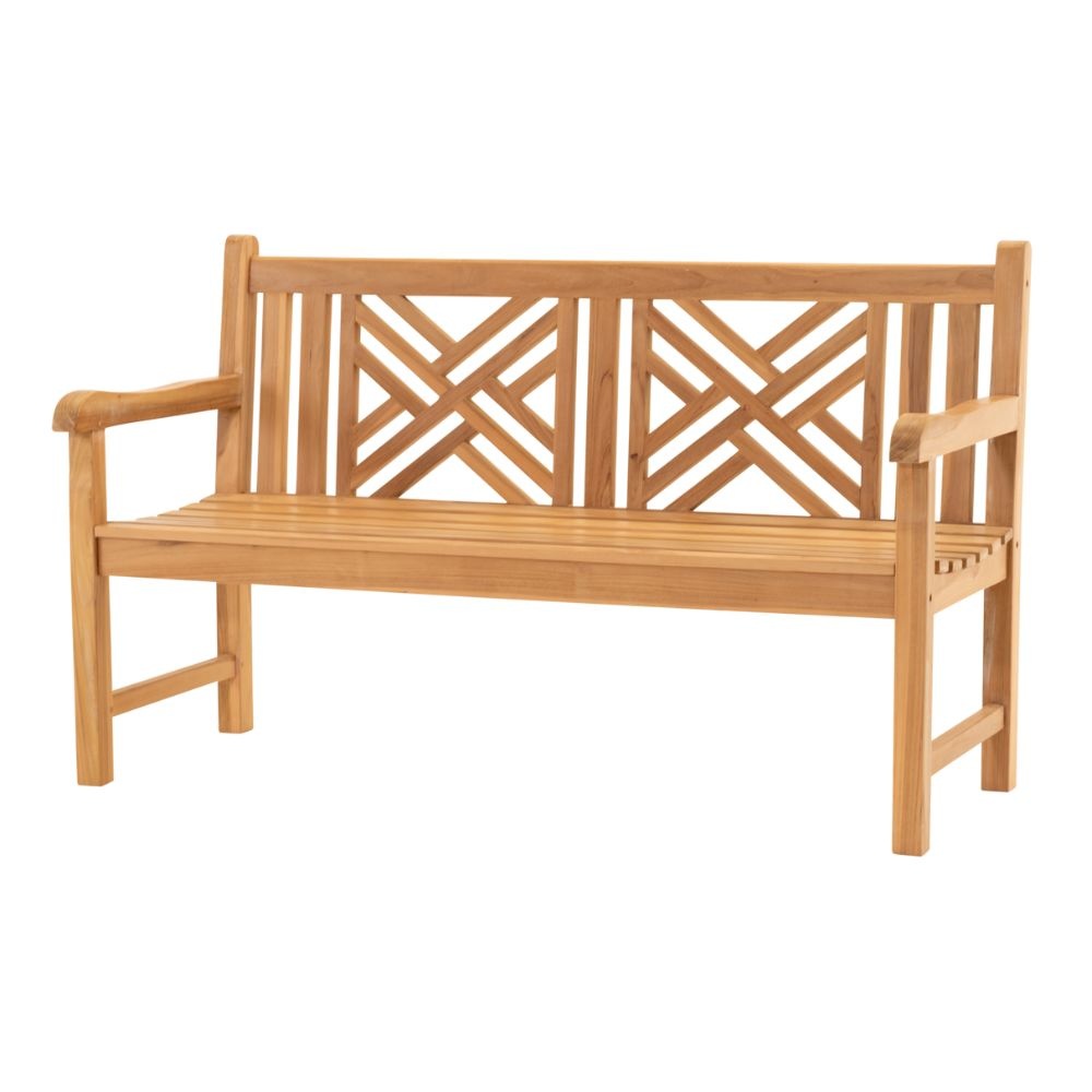 Bank Teak Cross | teakhout | Natural Teak | 150cm