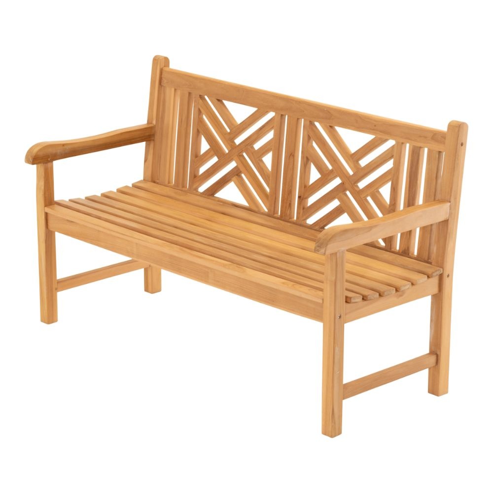 Bank Teak Cross | teakhout | Natural Teak | 150cm