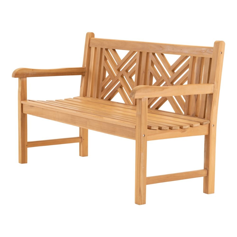Bank Teak Cross | teakhout | Natural Teak | 150cm