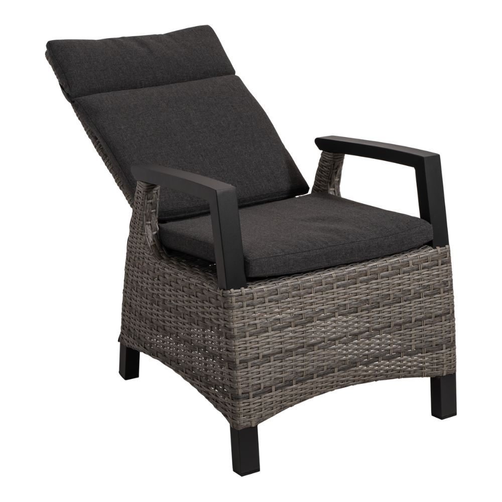 Stoel Prato Brick | aluminium + wicker | grijs