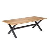 Lucan dining tuintafel 6 personen | teakhout + aluminium | Natural Teak | 240cm