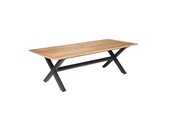 Lucan dining tuintafel 6 personen | teakhout + aluminium | Natural Teak | 240cm