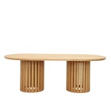 Berlijn dining tuintafel 6 personen | hardhout | teaklook | 240cm