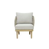 Matera stoel-bank loungeset 5 personen | eucalyptus + touw | zand/Light Teaklook | 4-delig
