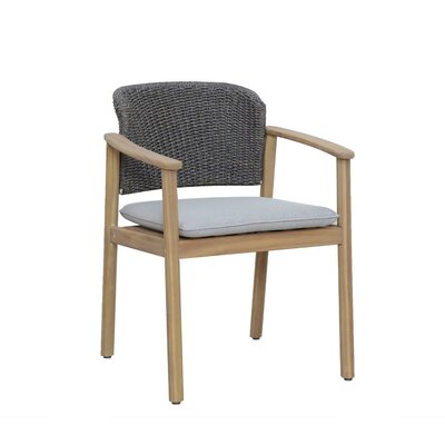 Santo dining tuinstoel | hardhout + touw | Rose Grey Wash